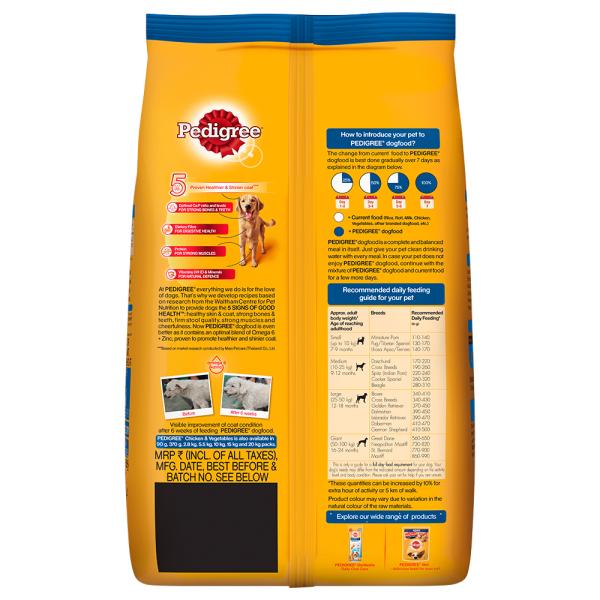 Pedigree Adult Chicken & Vegetables 1 kg - Petfood