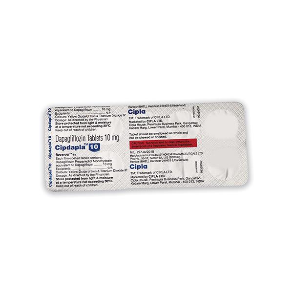 CIPDAPLA 10 Tablet 10's - Diabetes-Ant