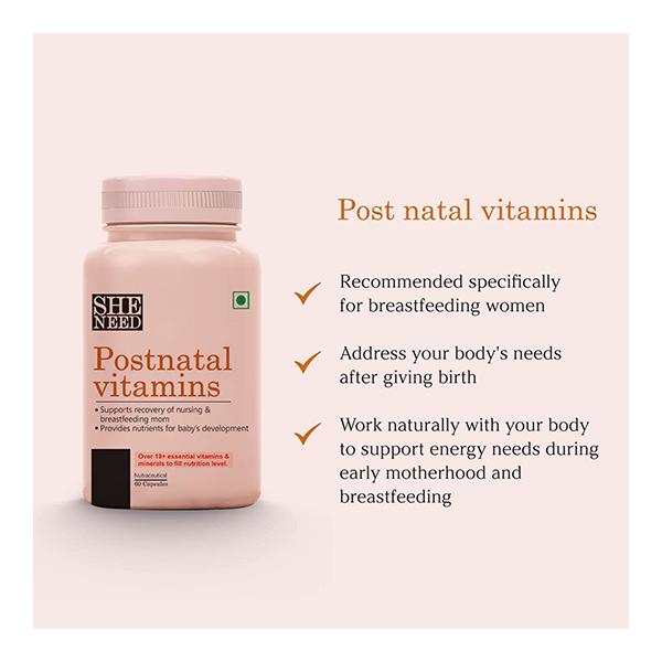 She Need Post Natal Vitamins Capsule 60's - Multi-Vitamins