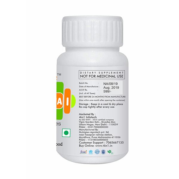 NutrActive Spirulina 500 mg Veg Capsule 120's - Speciality Medicines