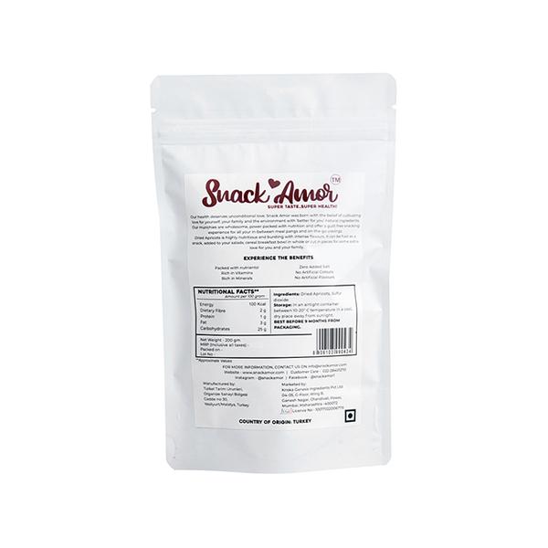 Snack Amor Dried Apricots 100 gm - Nutritional Bars