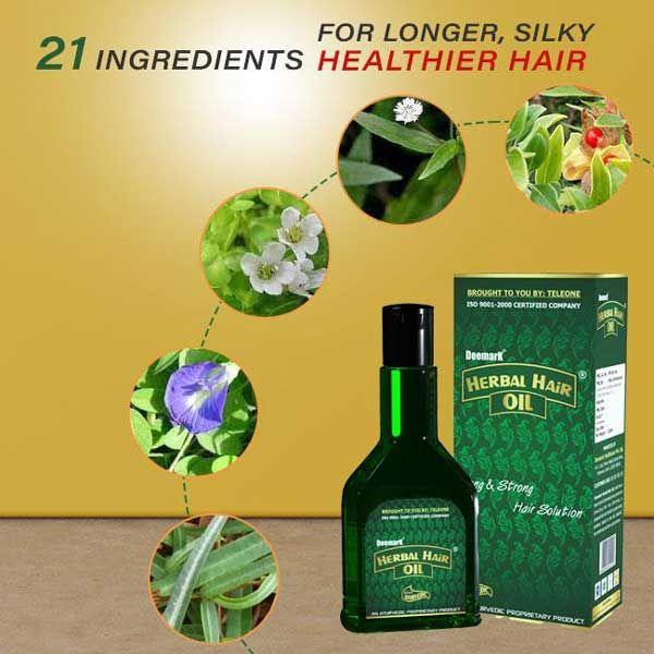 Deemark Herbal Hair Oil (Pack of 3 x 120 ml) - Personal Care (Ayush)