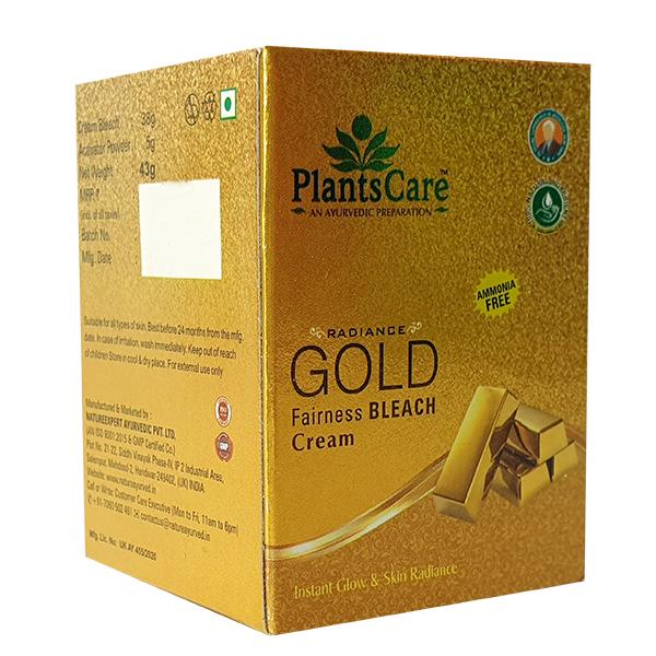 Plantscare Radiance Gold Fairness Bleach Cream 43 gm - Face Bleach