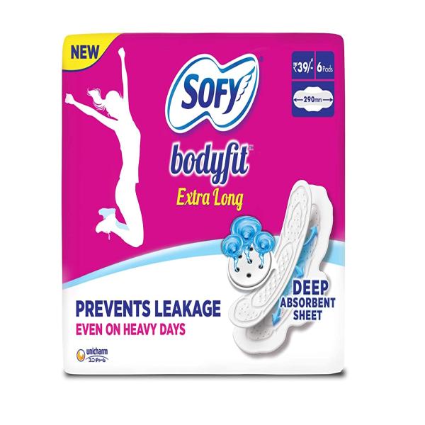Sofy Bodyfit Pads (XL) 6's - Sanitary Napkins