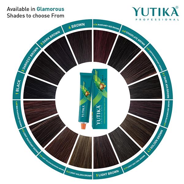 Yutika Creme Hair Color - 7.1 Ash Blonde 100 gm - Crème