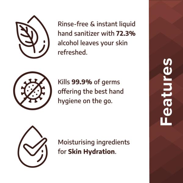 Ciphands Rinse Free & Non-Sticky Antiseptic Hand Sanitizer Gel 500 ml - Hand Sanitizer
