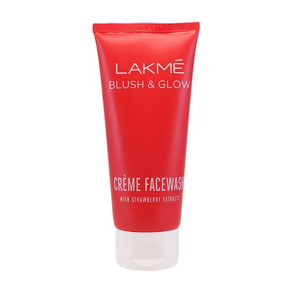 Lakme Blush & Glow Creme with Strawberry Extracts Face Wash 100 gm
