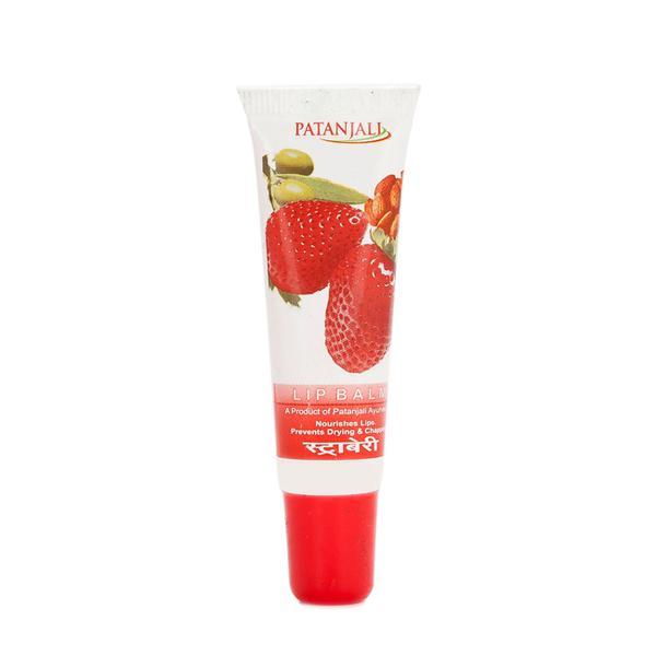 Patanjali Strawberry Lip Balm 10 gm - Lip Balms