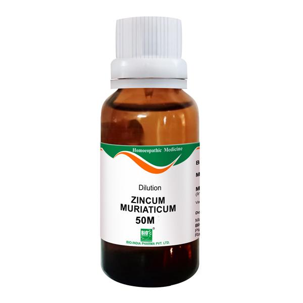 Bio-India Dilution Zincum Muriaticum 50M Liquid 30 ml - Dilutions