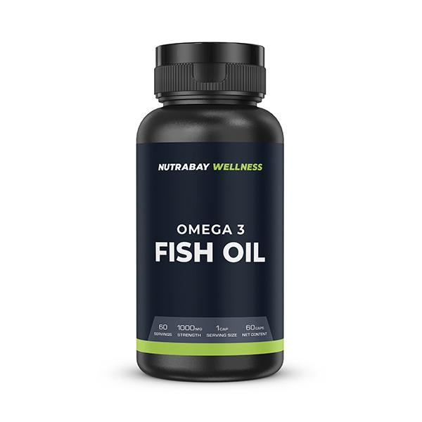 Netmeds | Nutrabay Omega 3 Fish Oil 1000mg Capsule 60's