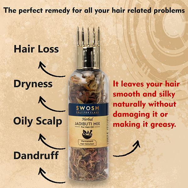 Swosh Herbal Jadibuti Hair Oil Mix (Pack of 2 x 15 gm) - Personal Care (Ayush)