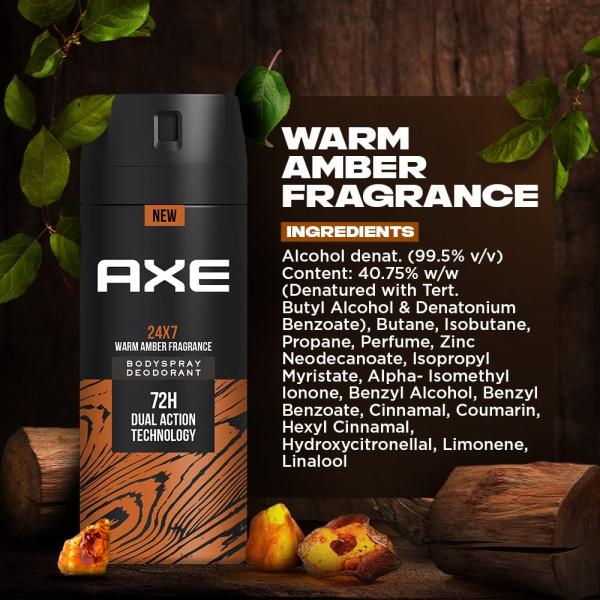 Axe Warm Amber Fragrance Bodyspray Deodorant 150 ml - Men Deodorants/Roll-Ons