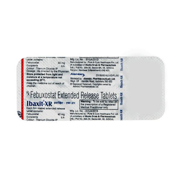 Ibaxit XR Tablet 10'S - Gout