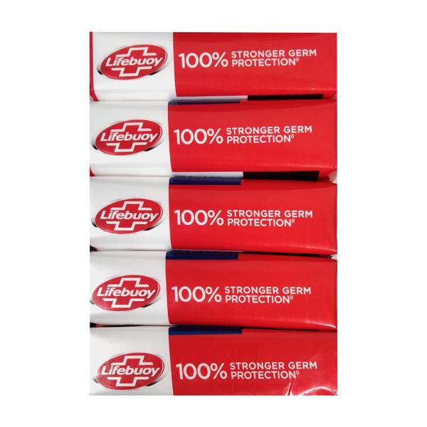 Lifebuoy Stronger Germ Protection Guard Total Soap (Pack of 4  x 125 gm + 1 Free 125 gm ) - Soaps