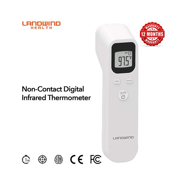 Landwind Health Non-Contact Digital Infrared Thermometer (LW FT118) - White - Health Monitors And Equipment