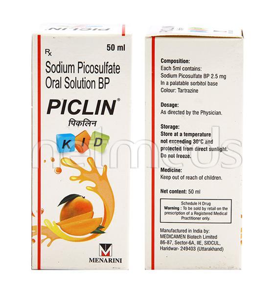 Piclin Kid Syrup 50ml - Constipation-Lax