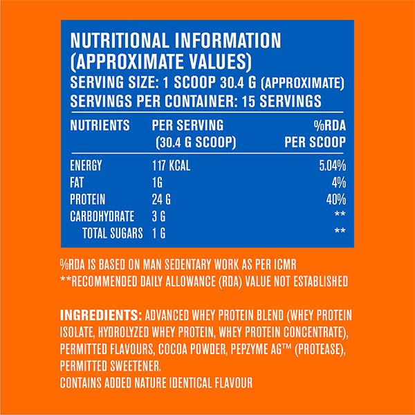 Fast&Up Whey Advanced Powder - Creamy Coffee Flavour 1.01 lb - Whey Proteins