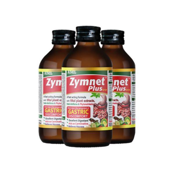 Aimil Zymnet Plus Syrup (Pack of 3 x 200 ml) - Digestive Care