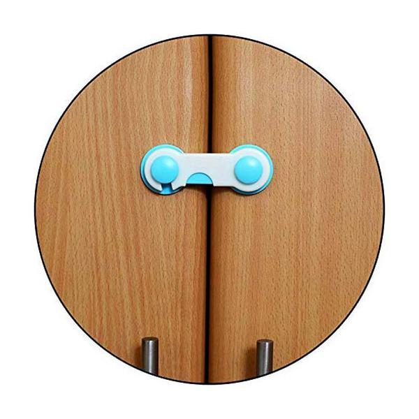 Baby Safety Inc Safe-O-Kid - Easy to Use, Dotted with Smiley Ends Child Proof Cabinet Lock - Baby Safety