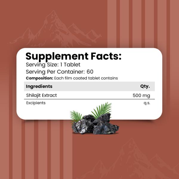 Nirvasa Shilajit Tablet (Pack of 2 x 60's) 1's - General Health