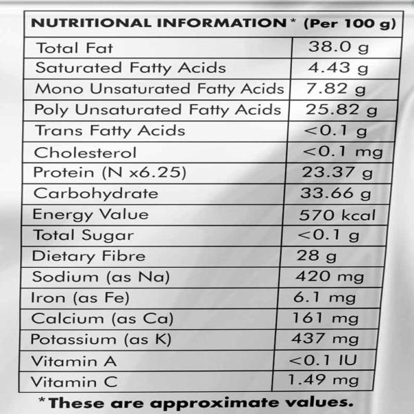 Delight Nuts Roasted And Salted Flax Seeds 200 gm - General Health
