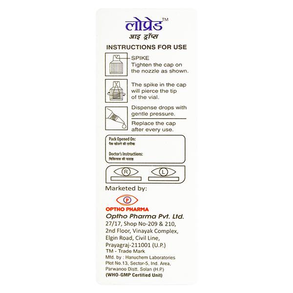 LOWPRED 0.2% Eye Drops 5ml - Eye Infections-Eyc