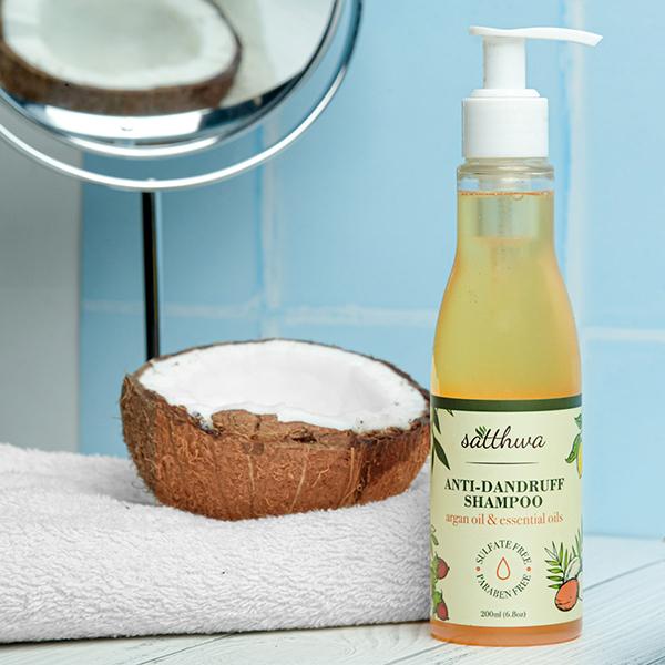 Satthwa Anti-Dandruff Shampoo - Argan Oil & Essential Oils 200 ml - Shampoos