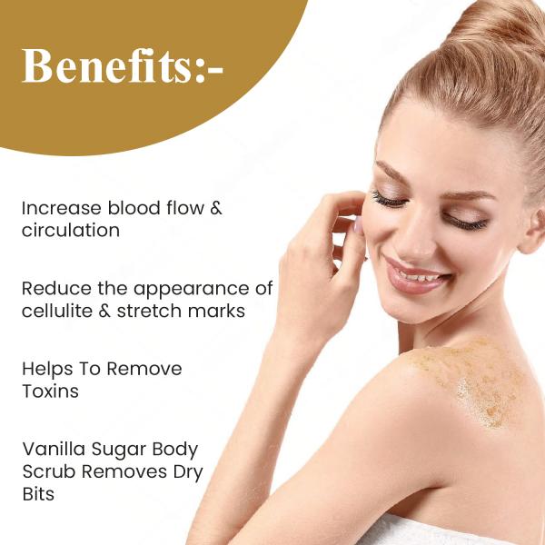 CGG Cosmetics Warm Vanilla Sugar Scrub 200 gm + CGG Warm Vanilla Hair & Body Mist 100ml (Combo Pack) 300 gm - Lotions & Creams