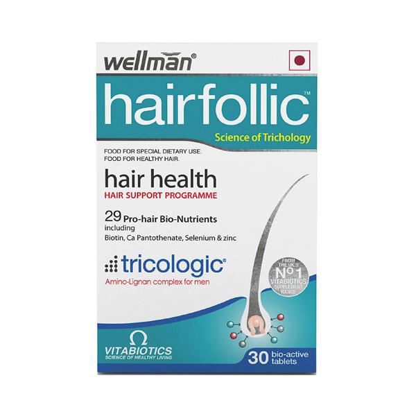 Wellman HairFollic Gluten Free Tablet 30's - Hair & Skin