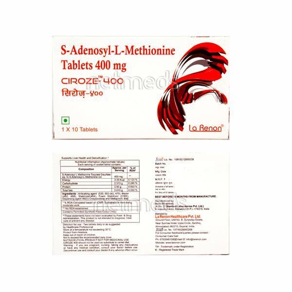 Ciroze 400mg Tablet 10'S - Liver Disease