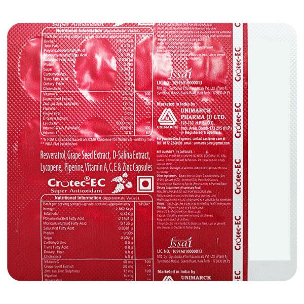 CROTEC EC Capsule 15's - Supplements-Vam