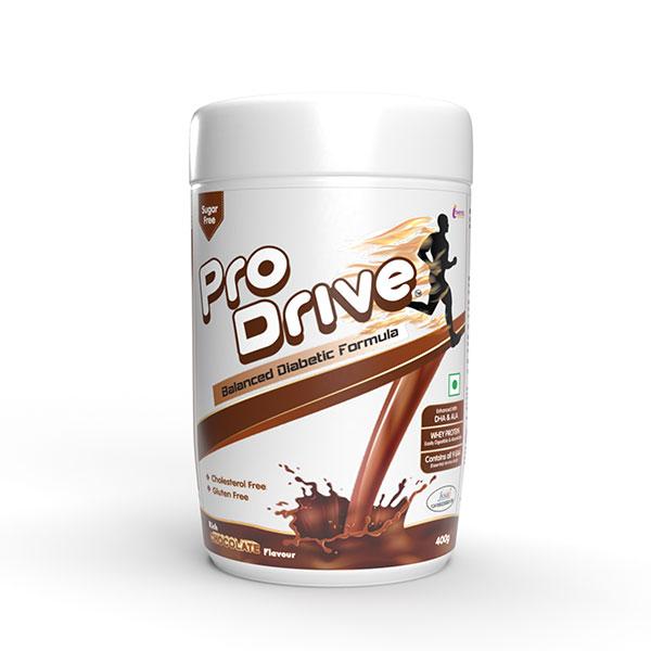 Inventz Pro Drive Sugarfree Protein Health Drink Powder - Rich Chocolate 400 gm