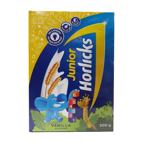 Netmeds | Junior Horlicks Powder - Vanilla Flavour 500 gm (Refill Pack)