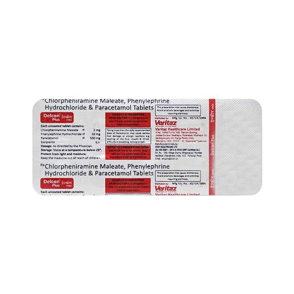 Delcon 2/10mg Tablet 10'S - Cough And Cold-Cou