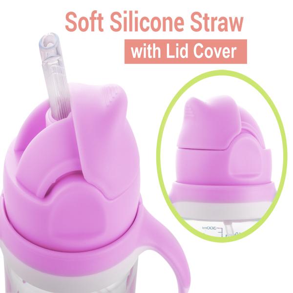 R For Rabbit Bubble Straw Sippers - Pink 1's - Pacifiers & Teethers