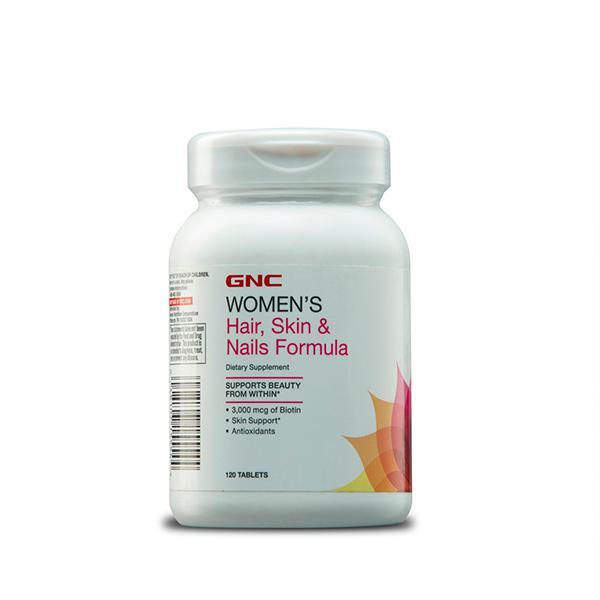 GNC Women's Hair Skin & Nails Formula Tablet 120's - Hair & Skin