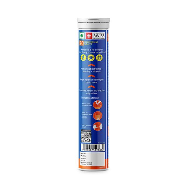 Fast&Up Reload Hydration and Energy Effervescent Tablet - Orange Flavour 20's - Energy Drinks