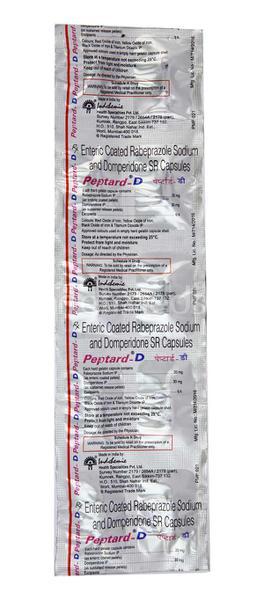 Peptard D Capsule 10'S - Ulcer/Reflux/Flatulence-Aaa