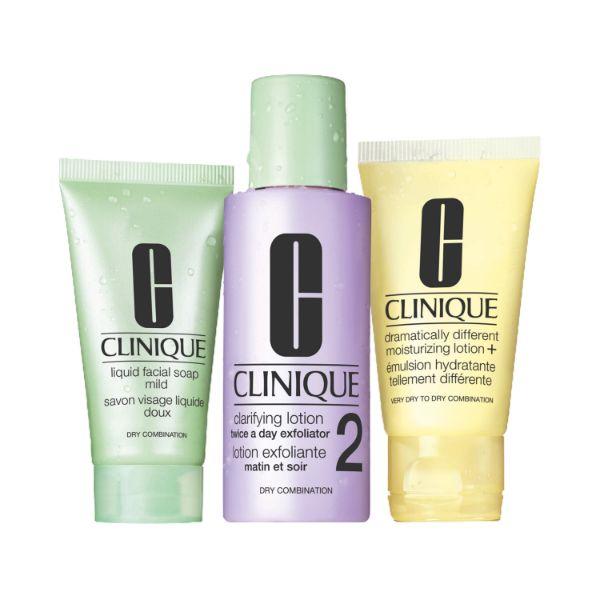 Netmeds | Clinique 3 Step Skin Mini Kit Type 2(30ml + 60ml + 30ml) 3's