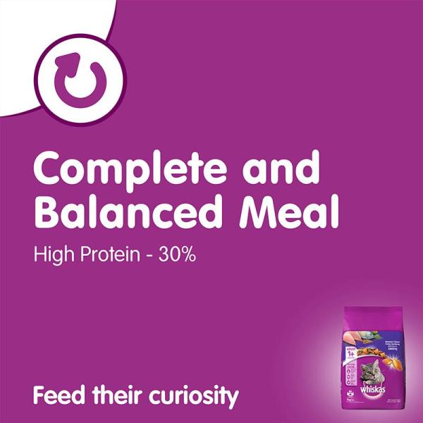 Whiskas Adult Mackerel Flavor 3000 gm - Petfood