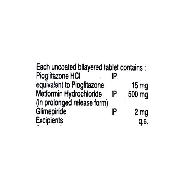PIORAN GM 2mg Tablet 10's - Diabetes-Ant