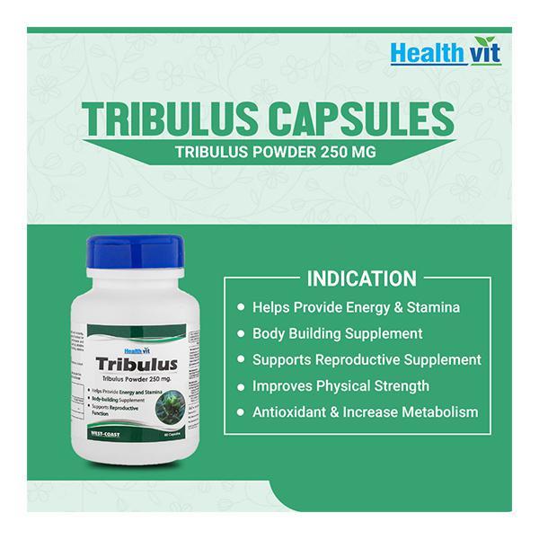 HealthVit Tribulus 250 mg Capsule 60's - Sexual Care