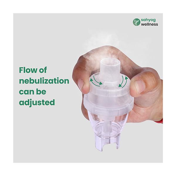 Sahyog Wellness Piston Compressor Nebulizer for Children & Adults with Flow Adjuster - Nebulizers / Vaporizer