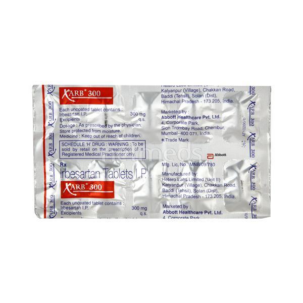 Xarb 300mg Tablet 10'S - Hypertension-Ang