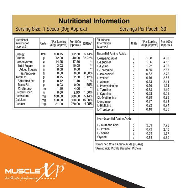 MuscleXP Beginner's Whey Protein Powder - Chocolate Fudge 1 kg - Whey Proteins