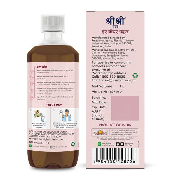 Sri Sri Tattva Her Care Juice 1000 ml - Ayurvedic Juices