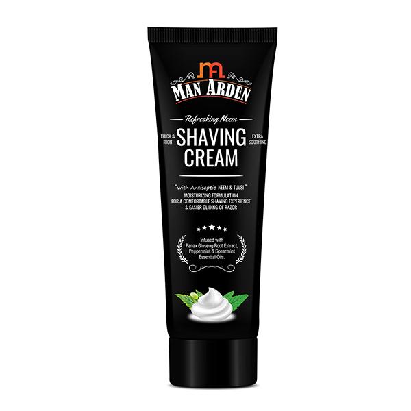 Man Arden Classic Shaving Brush + Refreshing Neem Shaving Cream 200 gm - Shaving Brushes
