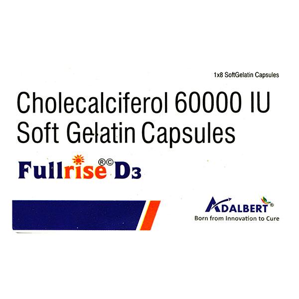 FULLRISE D3 60000iu Capsule 8's - Supplements-Vam
