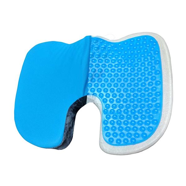 Netmeds | VIAGGI Coccyx Orthopedic Memory Foam Cooling Gel Seat Cushion - Grey