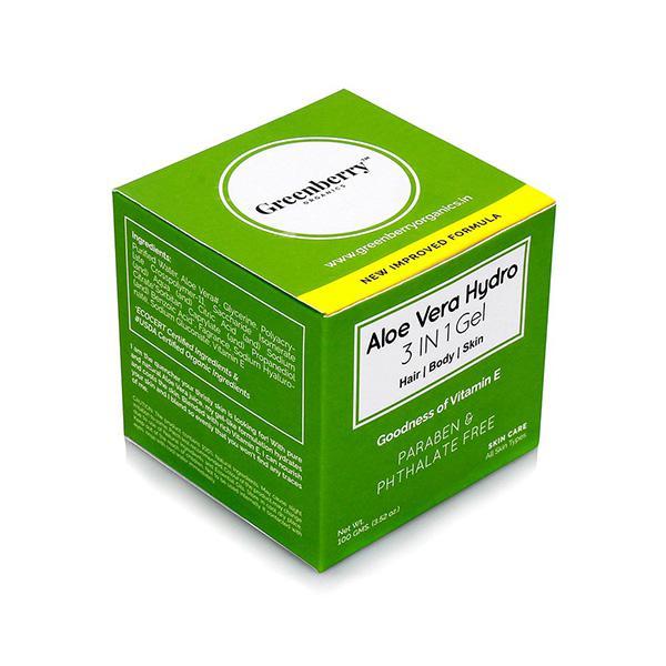 Greenberry Organics Aloe Vera Hydro 3-in-1 Gel 100 gm - Night Cream